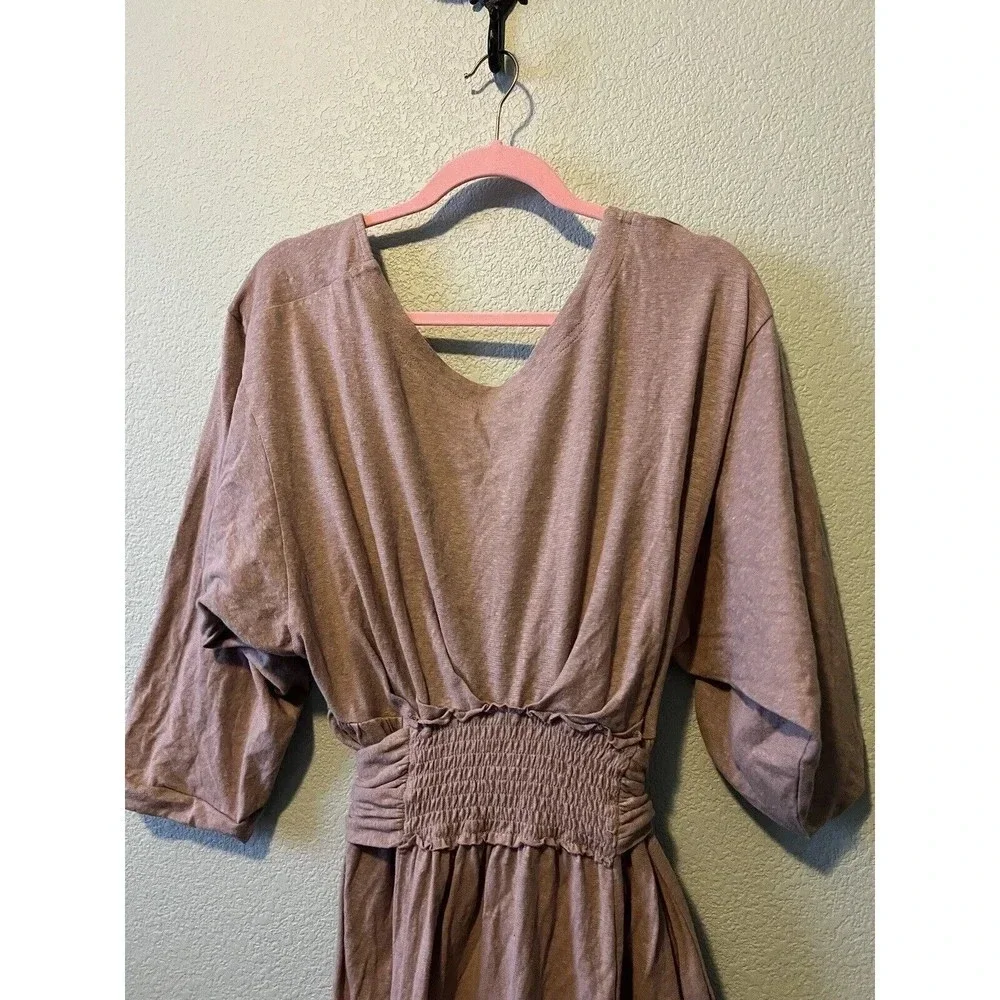 Free People Garcia MIDI Dress Purple Size Medium